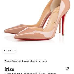 Christian Louboutin Iriza 100 Patent Leather Pumps - 39